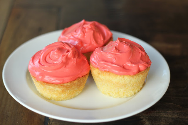 Strawberry Protein Cupcakes