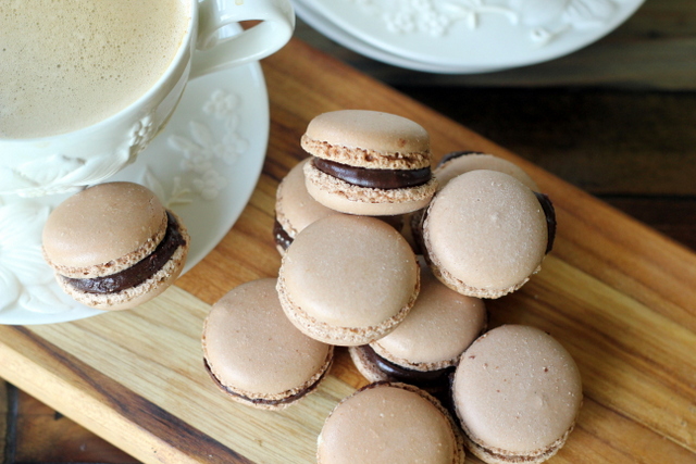 Chocolate Raspberry French Macaroons