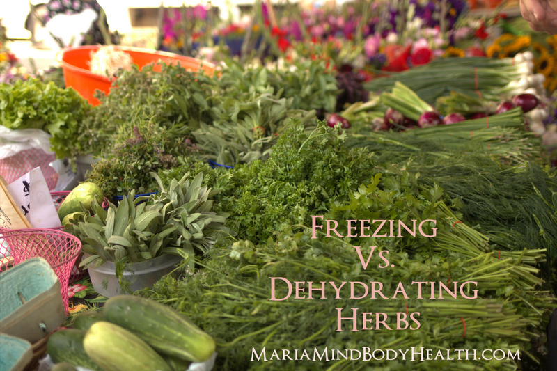 Freezing vs. Dehydrating Herbs