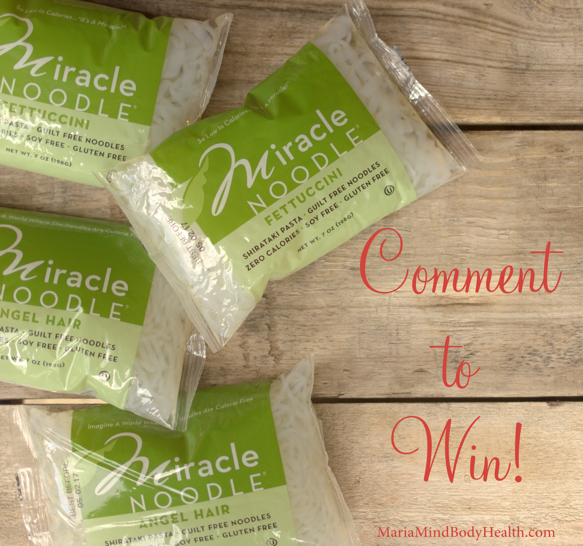 Miracle noodle giveaway