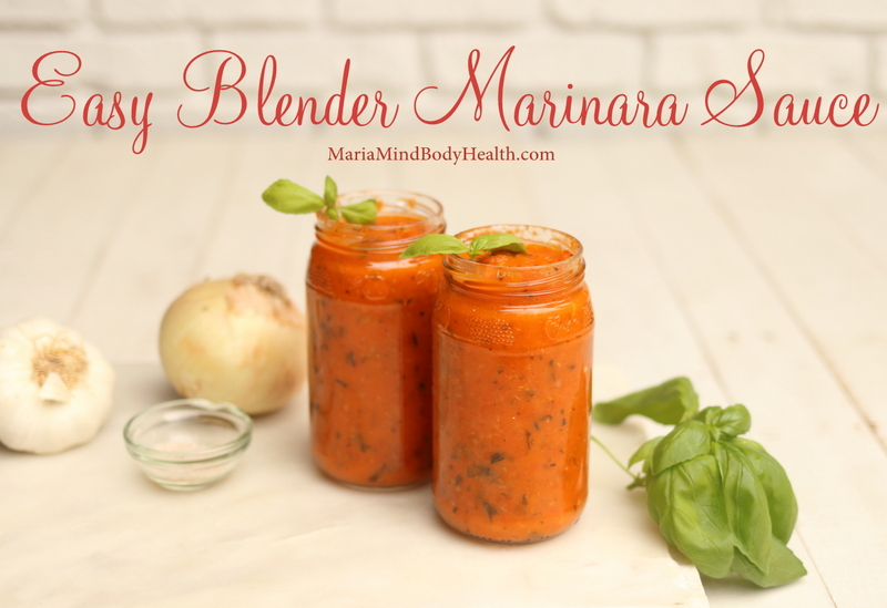 No-Cook Blender Marinara Sauce Recipe 