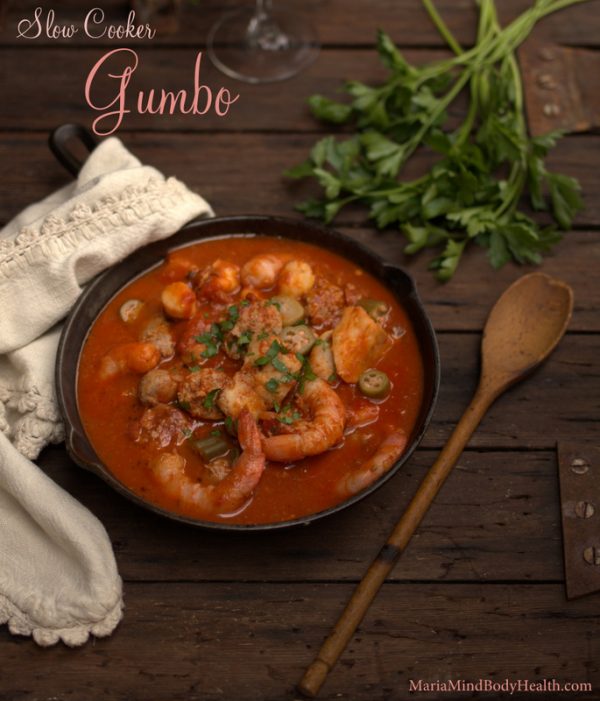 slow cooker gumbo, low carb gumbo, paleo gumbo, crock pot gumbo
