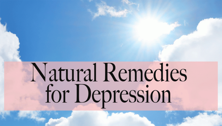 Natural Remedies For Depression - Maria Mind Body Health