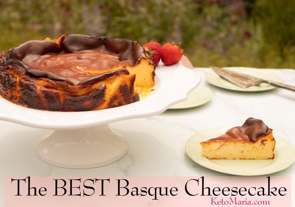 Keto Basque Cheesecake - Maria Mind Body Health