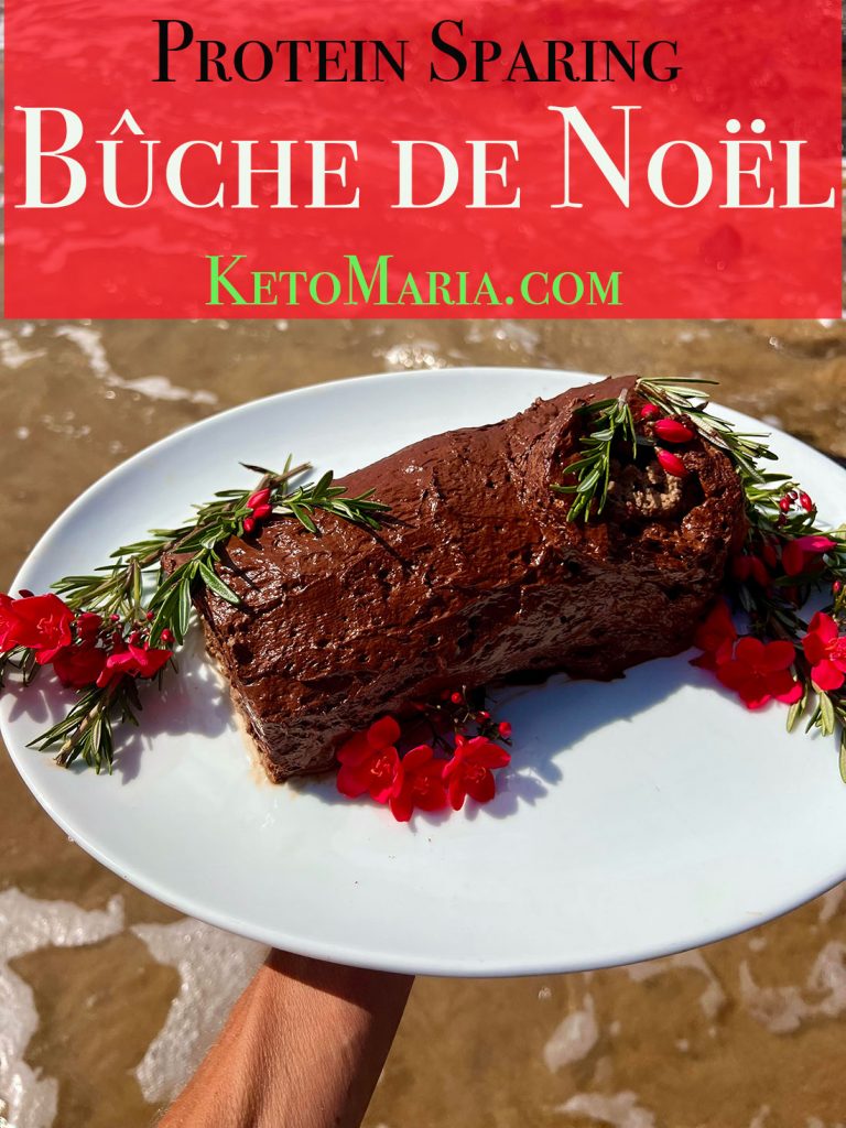 Protein Chocolate Log Cake - The Best Healthy Yule Log!