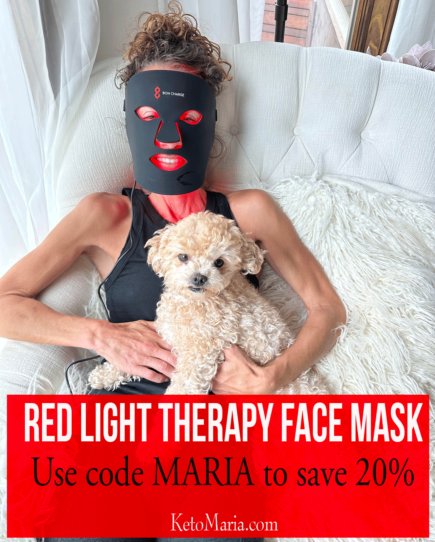 Red Light Therapy Face Mask - Maria Mind Body Health