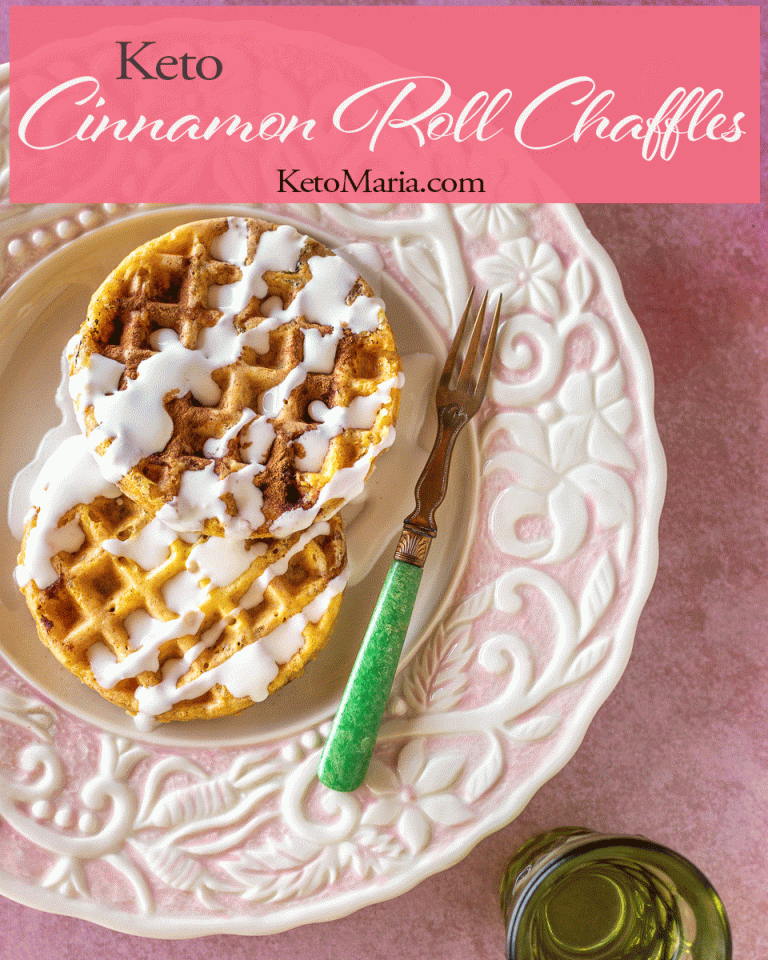 Collagen Cinnamon Roll Chaffles - Maria Mind Body Health